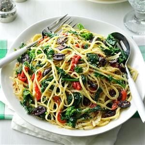 Linguine with Broccoli Rabe & Peppers